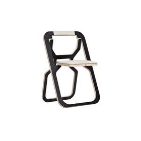 Comfy Delux Katlanabilir Yer Kaplamayan Siyah Plywood Kamp Sandalyesi