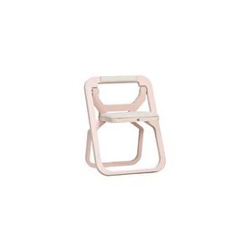 Comfy Delux Mini Katlanabilir Pembe Yer Kaplamayan Plywood Kamp Sandalyesi