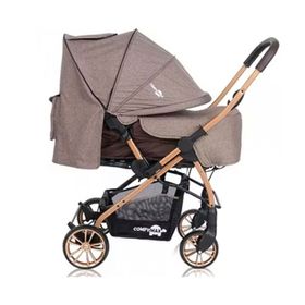 Comfymax Tam Yatar Wood Brown Baston Bebek Arabası