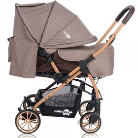 Comfymax Wood Brown Çift Yönlü Lüks Bebek Arabası