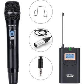 Comica CVM-WM100H Kablosuz El Mikrofonu ile UHF 48 Kanal Verici