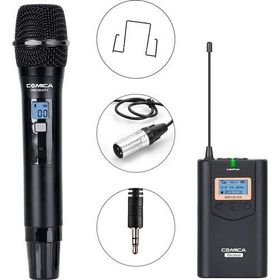 Comica CVM-WM100H Kablosuz El Mikrofonu ile UHF 48 Kanal Verici
