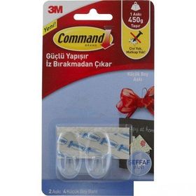 Command 3M-17092 Küçük Boy Şeffaf Askı