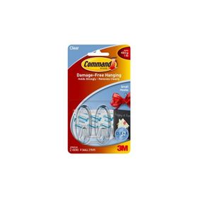 Command 3M-17092 Küçük Boy Şeffaf Askı