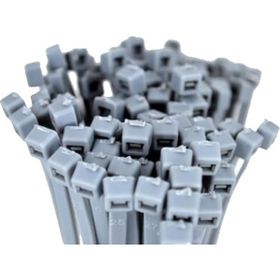 Compax 380x4,8 mm Gri 100'lü Plasik Tesisat Cırt Kelepçe Kablo Bağı