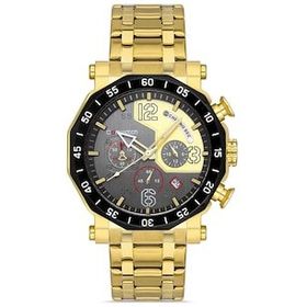Comwatch 3005-GBKG Çelik Kordon Analog Cronolu Kol Saati