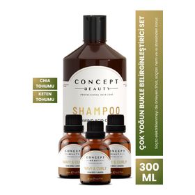 Concept Beauty Çok Yoğun Bukle Belirginleştirici Tuzsuz Sülfatsız 300 ml Doğal Şampuan
