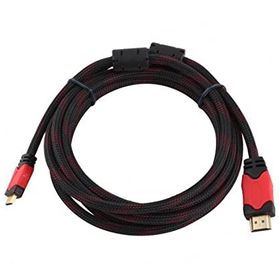 Concord 1.5 mt Siyah Kırmızı Ses ve Görüntü Aktarım HDMI Kablo