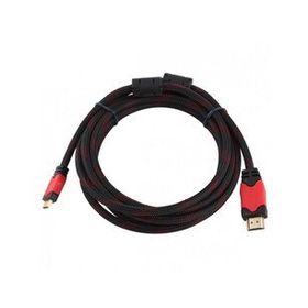 Concord 1.5 mt Siyah Kırmızı Ses ve Görüntü Aktarım HDMI Kablo