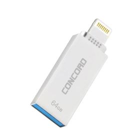 Concord 64 GB 3.0 Metal Lightning OTG Flash Bellek