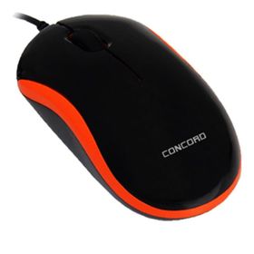 Concord C-15 Kırmızı-Siyah Kablolu Optik Mouse