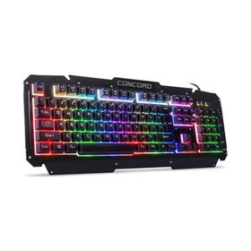 Concord C-62 Metal Gövde Led Işıklı Türkçe Q Oyuncu Klavye