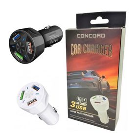 Concord C-769 7a Qc 3 Usb Hızlı Araç Şarj Cihazı