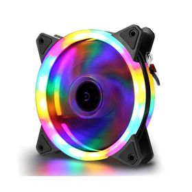 Concord C-892 Rgb 3 Renk Rainbow Gökkuşağı 12 cm Kasa Geniş Fan