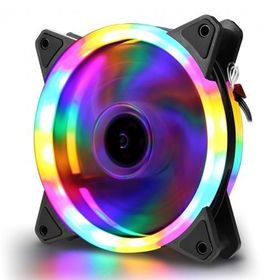 Concord C-892 Rgb 3 Renk Rainbow Gökkuşağı 12 cm Kasa Geniş Fan