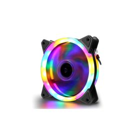 Concord C-892 Rgb 3 Renk Rainbow Gökkuşağı 12 cm Kasa Geniş Fan