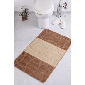 Confetti CONMM8680318023506 Sarıyer Sütlü Kahve 50x80 cm Banyo Halısı