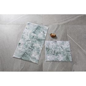 Confetti Jungle 57x100-50x57 cm Yeşil Banyo Halısı