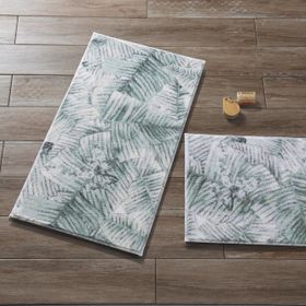 Confetti Jungle 57x100-50x57 cm Yeşil Banyo Halısı