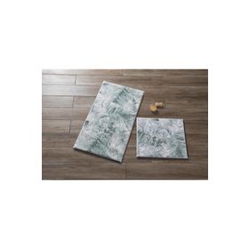 Confetti Jungle 57x100-50x57 cm Yeşil Banyo Halısı