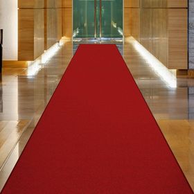 Confetti Protokolsi Bordo Kırmızı 200x750 cm Kesme Yolluk Halı