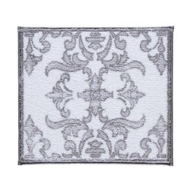 Confetti Shabby Damask 57x100-50x57 cm Gri Banyo Halısı
