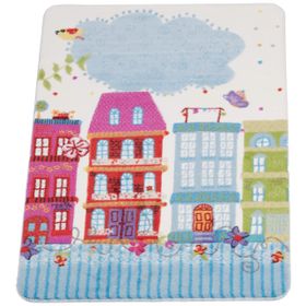 Confetti Sweet Home Oymalı Pembe 100x150 cm Çocuk Halısı