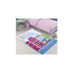 Confetti Sweet Home Oymalı Pembe 100x150 cm Çocuk Halısı