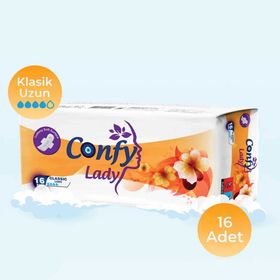Confy Lady Classic Uzun Gün 16'lı Hijyenik Ped
