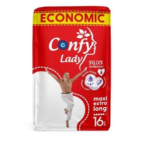 Confy Lady Maxi Extralong 16 Adet Hijyenik Ped