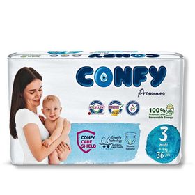 Confy Premium No:3 Midi 36 Adet Bebek Bezi