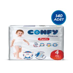 Confy Premium No:4 Maxi 140 Adet Külot Bebek Bezi