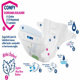 Confy Premium No:4+ Maxi Plus 24 Adet Bebek Bezi
