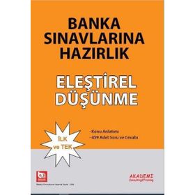 Consulting Yayınları Banka Sınavlarına Hazırlık Eleştirel Düşünme Konu ve Soru Akademi