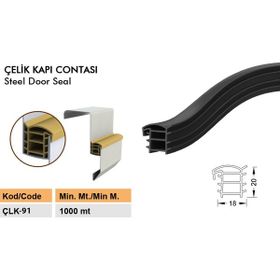 Contacall ÇLK-91 Çelik Siyah 6 m Çelik Kapı Fitili