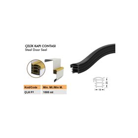 Contacall ÇLK-91 Çelik Siyah 6 m Çelik Kapı Fitili