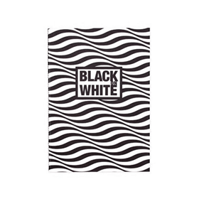Container Black On White Bias 16.5x23.5 cm 20 Yaprak siyah Defter