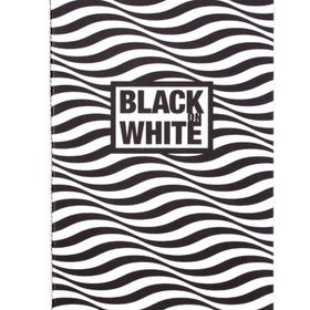 Container Black On White Wave 16.5x23.5 cm 20 Yaprak siyah Defter