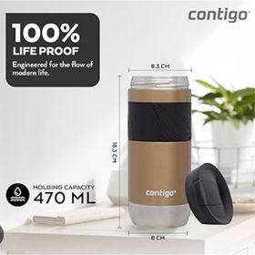 Contigo 470 ml Kahverengi Byron Pro Snapseal Termos