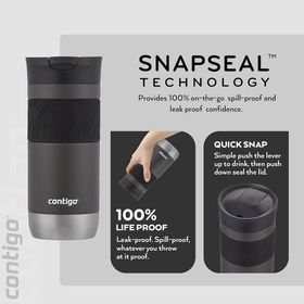 Contigo Byron Pro Snapseal Antrasit 470 ml Termos Bardak