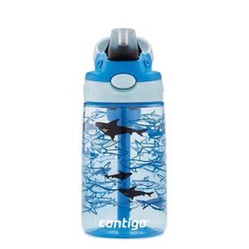 Contigo Gizmo Flip Pro Sharks Tritan 420 ml Açık Mavi Çocuk Matara