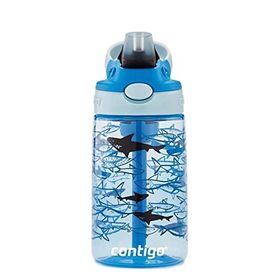 Contigo Gizmo Flip Pro Sharks Tritan 420 ml Açık Mavi Çocuk Matara