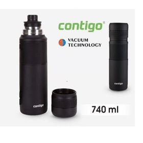 Contigo Thermal Bardaklı 740 ml Siyah Çelik Termos