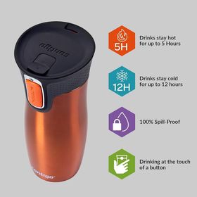 Contigo Westloop Autoseal 470 ml Turuncu Termos Bardak