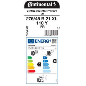 Continental 275/45 R21 110Y XL ContiSportContact 5 FR LR Yaz Lastiği