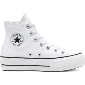 Converse 560251C Chuck Taylor All Star Canvas Platform Siyah Beyaz Unisex Günlük Ayakkabı