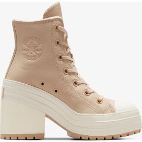 Converse A05348C Chuck 70 De Luxe Heel Deri Platform Krem Kadın Günlük Ayakkabı