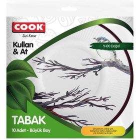 Cook Büyük 10'lu Karton Tabak