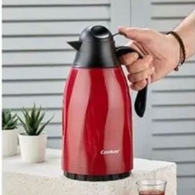Cooker 1.3 lt Kırmızı Spring Cam Hazneli Termos