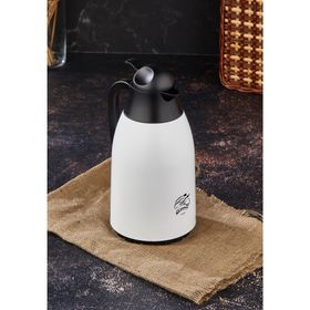 Cooker 1,3 lt Beyaz Cam Hazneli Termos